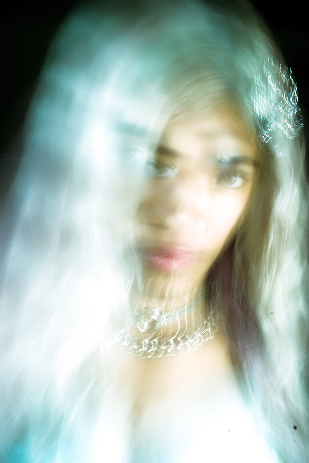 Layered ghosted beauty portrait