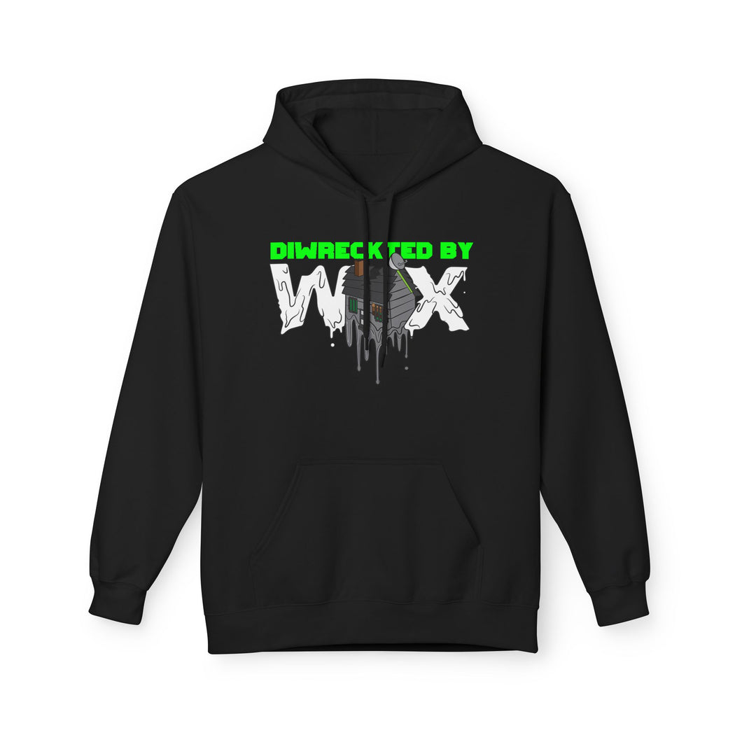 DIWRECKTEDBYWAX - Black/Green Hoodie