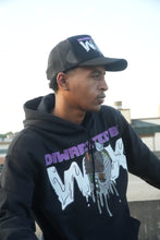 Load image into Gallery viewer, DIWRECKTEDBYWAX - Black/Purple Hoodie