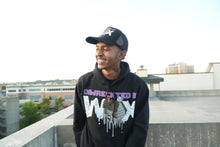 Load image into Gallery viewer, DIWRECKTEDBYWAX - Black/Purple Hoodie