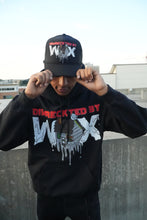Load image into Gallery viewer, DIWRECKTEDBYWAX - Black/Red Hoodie