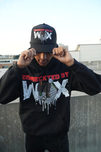 DIWRECKTEDBYWAX - Black/Red Hoodie