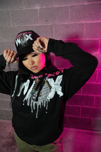 DIWRECKTEDBYWAX - Black/Pink Hoodie