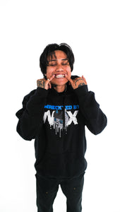 DIWRECKTEDBYWAX - Black/Blue Hoodie