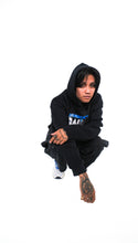Load image into Gallery viewer, DIWRECKTEDBYWAX - Black/Blue Hoodie